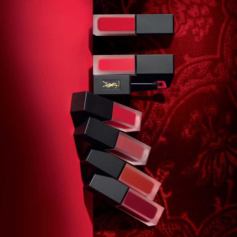 玫瑰礼盒ysl圣罗兰新款黑管唇釉212号