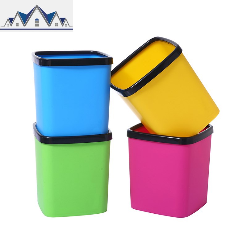 2018长方形厨房无盖台上台面小型小号纸篓迷你桌面垃圾桶桌上垃_654高清大图