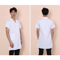 【规格：2件装 M/L/XL/XXL 尺码可留言备注】医护服装短袖 白大褂医生服男女夏 护士服短袖韩版修身美容院工作服