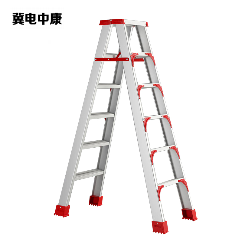 冀电中康 铝合金人字梯 3mm厚1.5米高 架高清大图