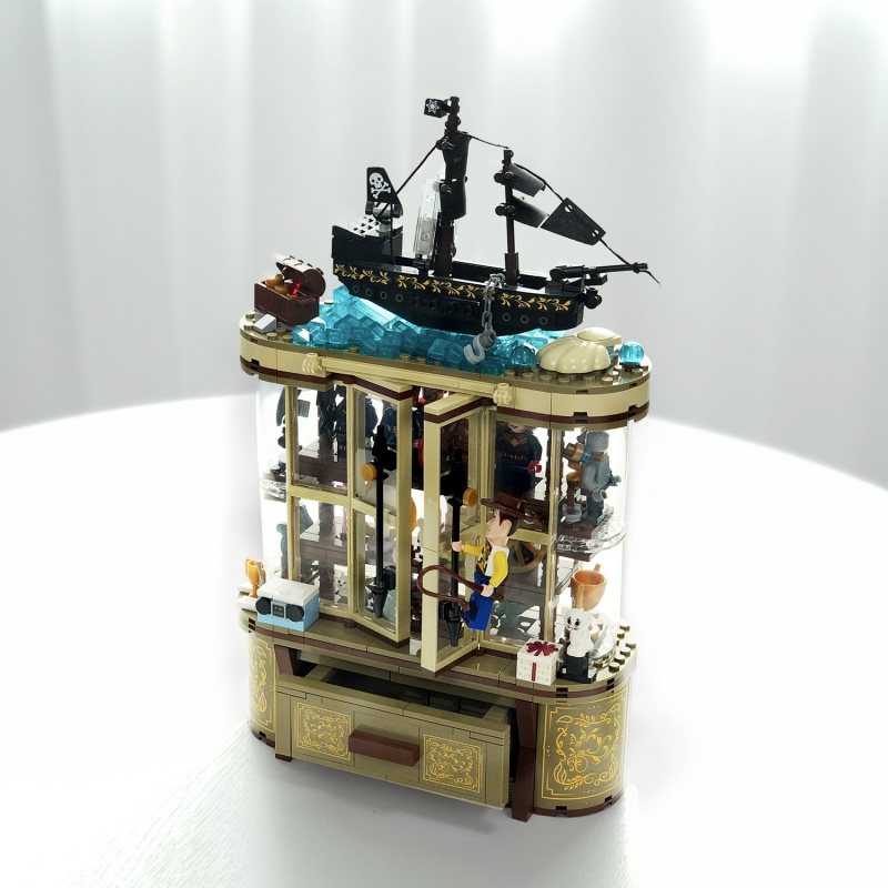 s牌兼容乐高迪士尼乐园玩具收藏柜拼装积木玩具sy6576sy6578全套四款