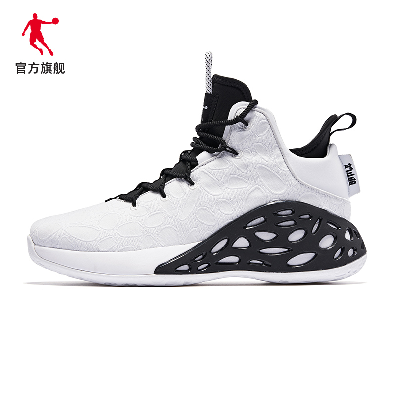乔丹官方旗舰男鞋高帮篮球鞋2020新款缓震防滑球鞋网面透气运动鞋男