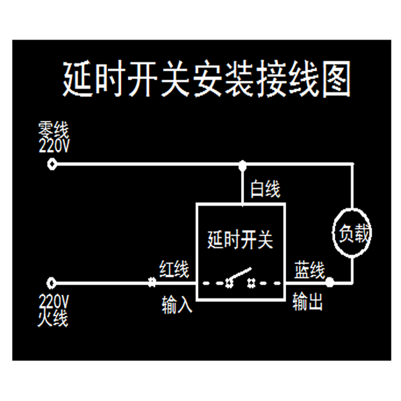 XH带手关的触摸延时可调开关 3线220V2分-3小时高清大图