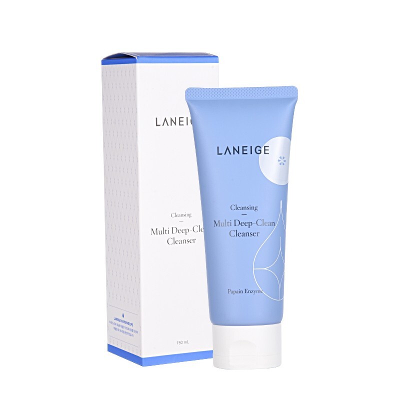 laneige兰芝洗面奶蓝色150ml多效净肤洁面乳去角质深层清洁