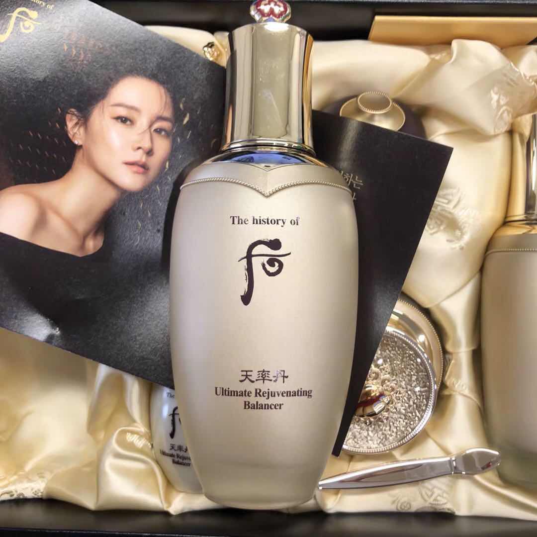 Whoo后 天率丹水乳霜护肤套装 补水保湿淡化细纹提拉紧致抗初老提亮肤色 升级精致礼盒装高清大图