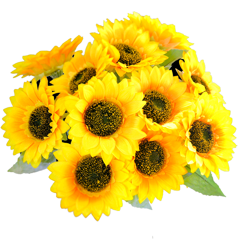 小五头 向日葵仿真花干花花束客厅装饰花大假花摆件电视柜舞台道具生活日用家居饰品仿真植物图片 高清实拍大图 苏宁易购