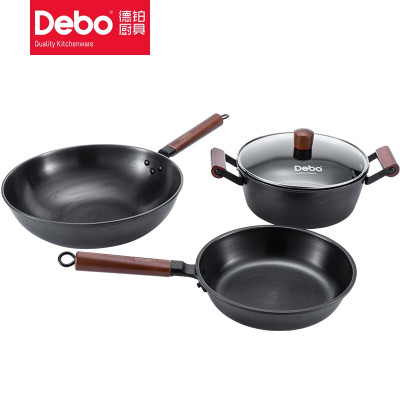 德铂(Debo)富兰克林锅具套装不粘炒锅煎锅汤锅三件套装厨具DEP-701 单套装