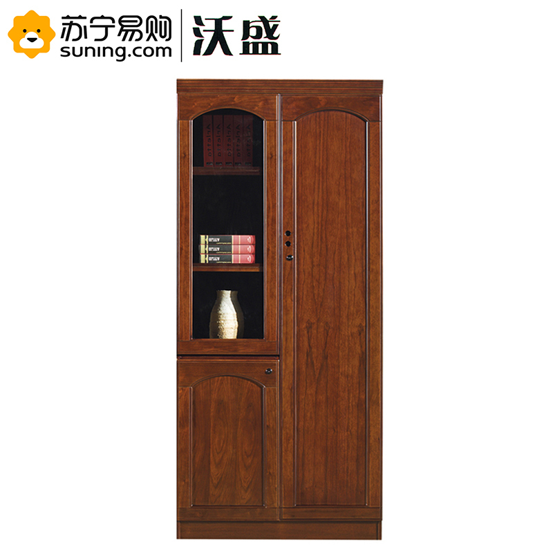 沃盛 实木油漆文件柜（右） HM1602 900W*400D*2000H