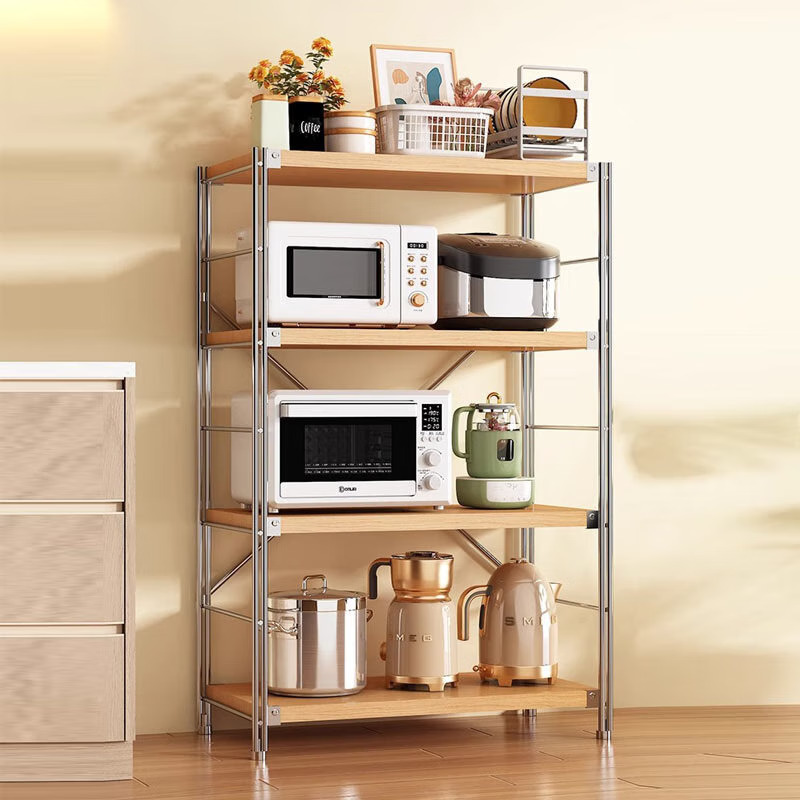 鑫金虎 6层日式置物架厨房微波炉储物收纳架2100*900*410mm高清大图