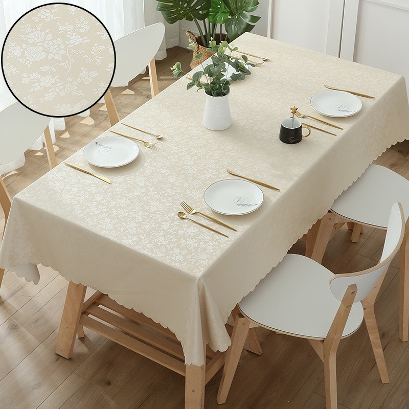 防水防油桌布 餐桌桌布 (适用餐桌尺寸120*60cm) 桌布90*150cm高清大图