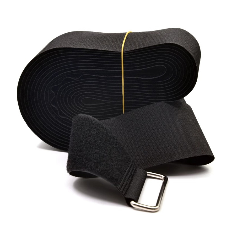 翌嘉YJ5041713货物卡板托盘绷带打包固定魔术贴缠绕捆扎绑带 织带魔术贴5cm宽5.2米长黑色1条高清大图