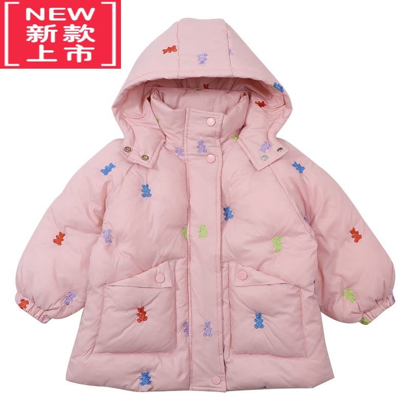 可莉允女童洋气棉服外套冬装2022新款韩版儿童保暖棉衣时髦宝宝加厚棉袄图片