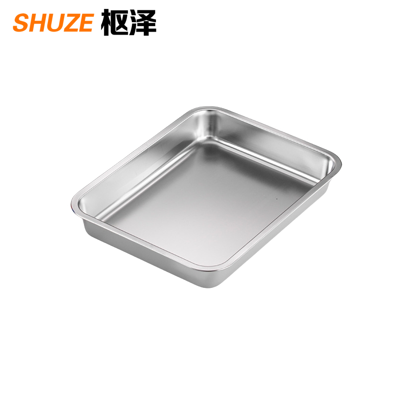 枢泽 不锈钢方盆 45*35*7CM 套高清大图