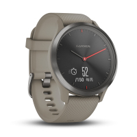 佳明 GARMIN 佳明（GARMIN）迪丽热巴同款 vivomove HR 智能通知健康指针隐藏式触摸屏智能手表50防水运动版标准号 深邃黑