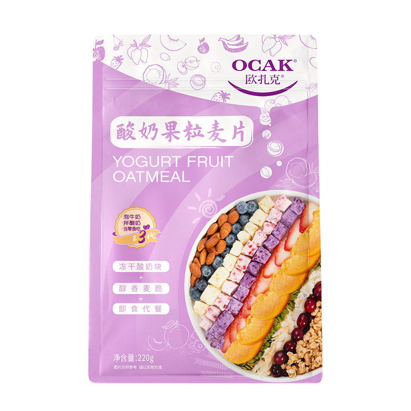 欧扎克 酸奶果粒麦片 220g*2袋