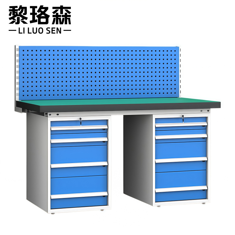 黎珞森工作台重型 黎珞森重型工作台双四抽张