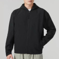 阿迪达斯(adidas)男装外套 新款运动服户外休闲潮流防风健身连帽夹克IJ6092 ZP IJ6092/黑色 M