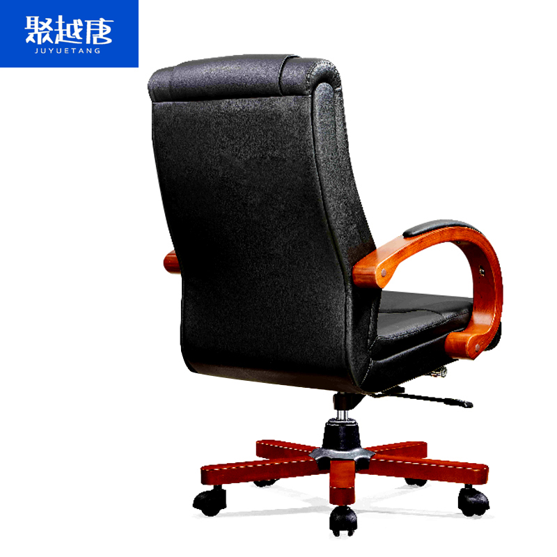 聚越唐 班椅升降躺椅老板椅黑色皮椅 500*520*1200 把高清大图