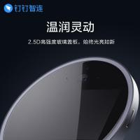 钉钉M2S智能考勤机无人访客前台人脸识别考勤机面部识别钉钉打卡机刷脸签到机wifi打卡云考勤 语音助理前台 黑色