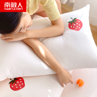 南极人(NanJiren)家纺 全棉刺绣枕套纯棉48X74cm枕头套枕芯套枕袋枕皮套一对装