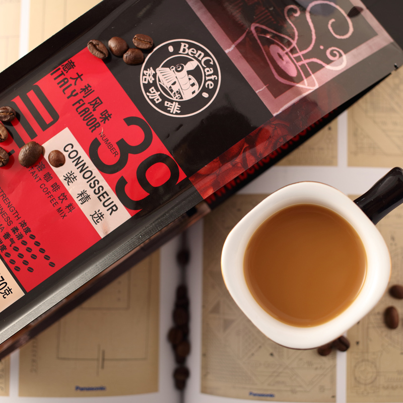 铭(ben) 铭咖啡 意大利风味 新加坡速溶咖啡三合一咖啡粉 15杯装
