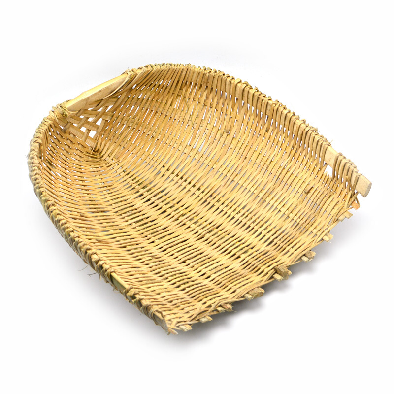 手工土箕 竹编尺寸约45*45cm 农用建筑垃圾挑土簸箕 粪箕畚箕畚斗挑菜筐箩筐高清大图
