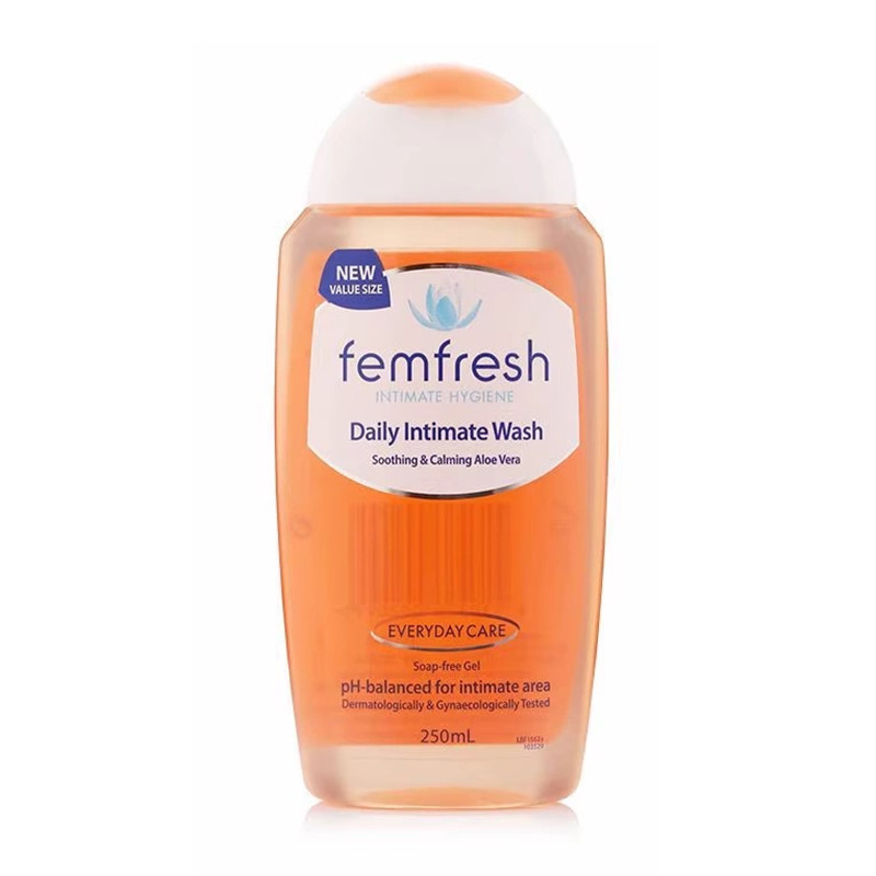 femfresh芳芯女性私处洗液 250ml护理液 祛除异味止痒清爽洁净植物萃取安全健康 洋甘菊日常版