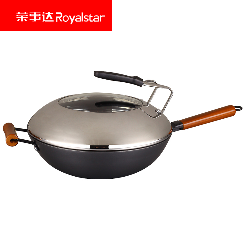 荣事达(Royalstar)铸铁真不锈炒锅RCG32X