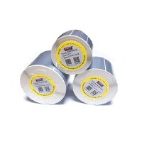 思伟 90+PET标签纸不干胶 哑银PET标签 防水 90mm*90mm-单排 410 标签内径-76MM 适用于工业机