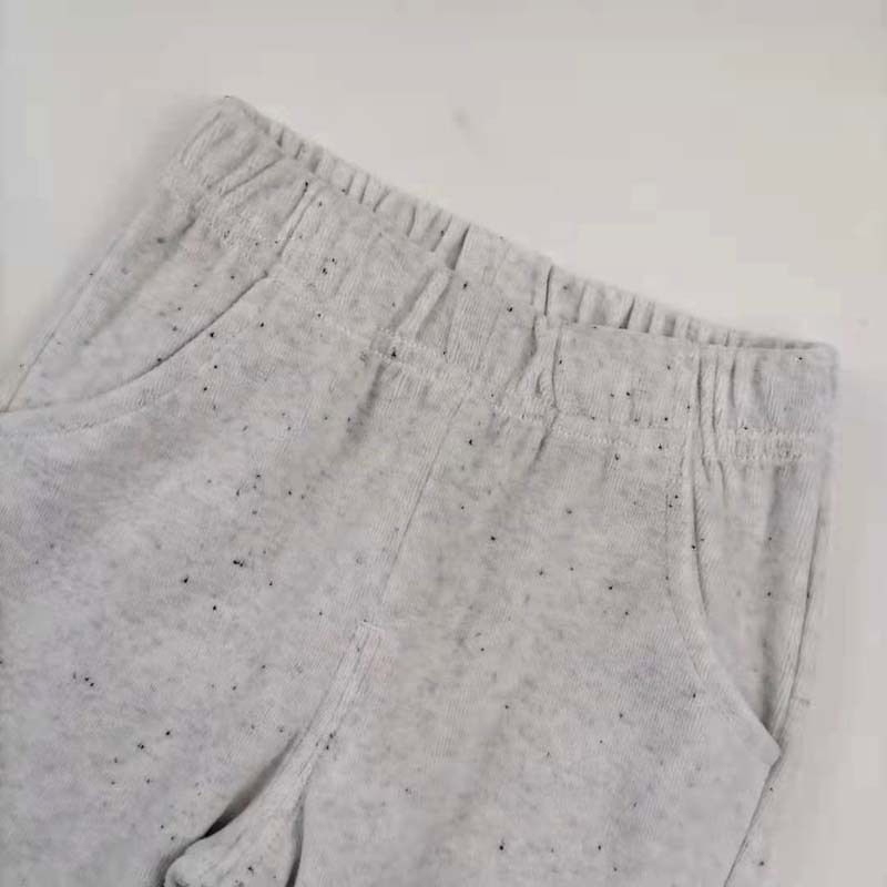 安笛贝乐儿童内衣套装圆领秋衣套装春秋款灰色90-120cm