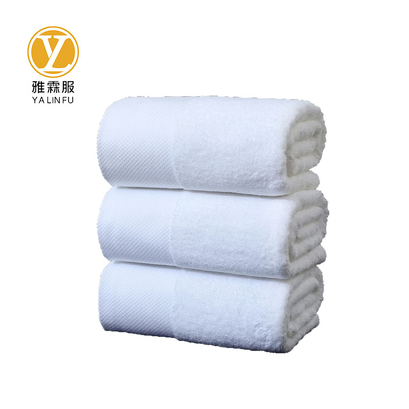 雅霖服 加厚白色棉质毛巾浴巾70*140cm 条