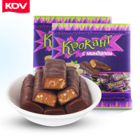 俄罗斯进口KDV紫皮糖500g袋装巧克力俄罗斯糖果小零食礼盒喜糖袋装零食