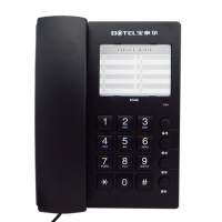 宝泰尔(BOTEL)K042 宾馆用内线酒店客房电话机 酒店专用座机电话定制logo 办公商务有绳话机(黑色)