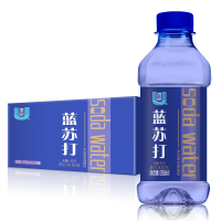 10月新货 优珍苏打水饮品蓝苏打加锌无糖无汽弱碱性饮料纯净水矿泉水350lml*24瓶整箱
