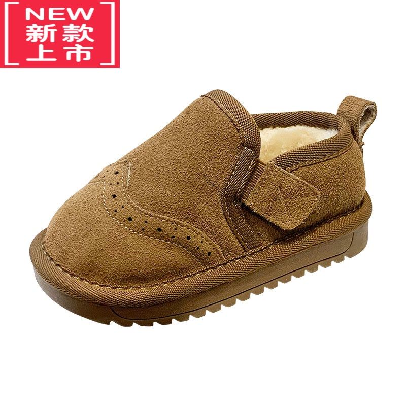 可莉允儿童雪地靴女2022冬季新款加绒男童靴子宝宝棉靴冬靴加厚女童棉鞋图片