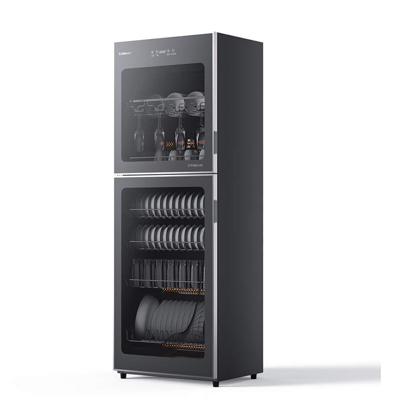 康宝消毒柜 家用商用大容量390升 黑色面板 双开门 ztp380x-k8