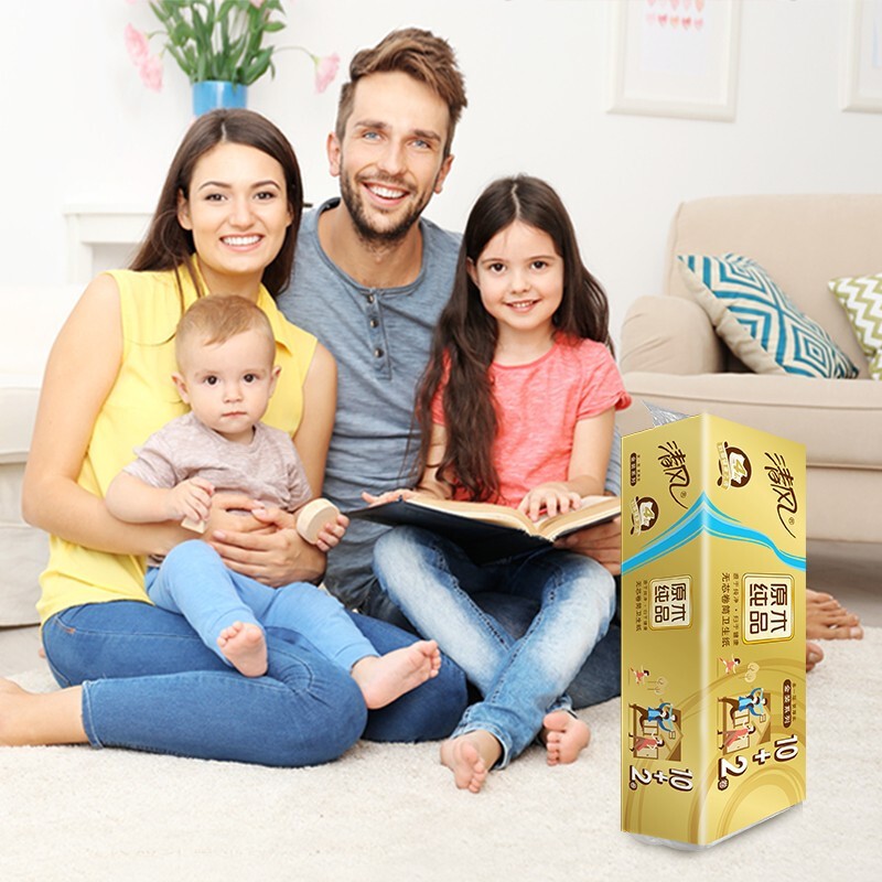 清风 金装无芯卷纸996g12卷3提装B03CMJ高清大图