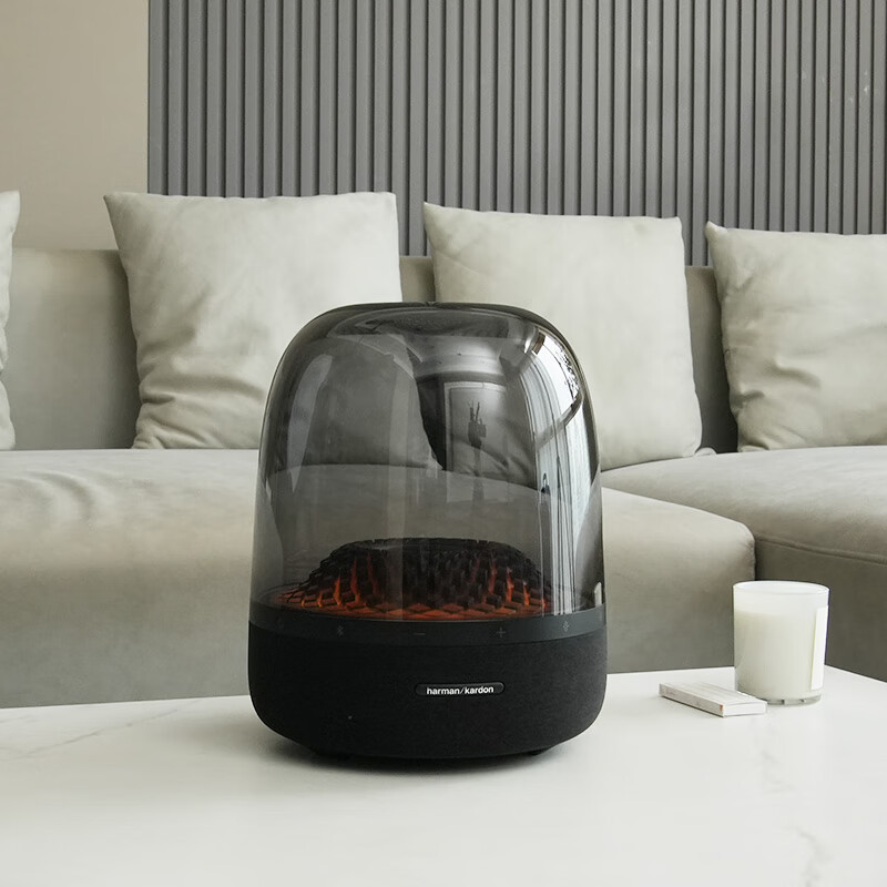 哈曼卡顿(Harman/Kardon)Aura Studio4 音乐琉璃四代4代 360°环绕立体声 菱形氛围灯效 桌面