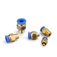冰禹 SNll-27 气动快插快速接头公制螺纹直通PC4/6-M6/8/10/12 PC4-M8*1.25 20个