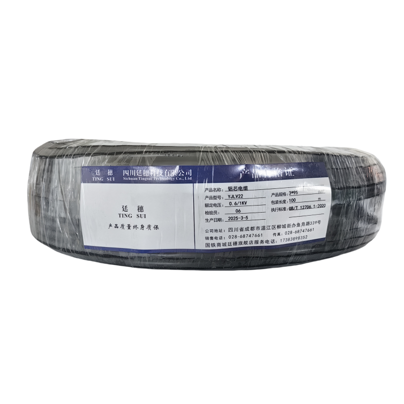 廷穗(TINGSUI)铝芯电缆YJLV22-0.6/1KV-3*95 米高清大图