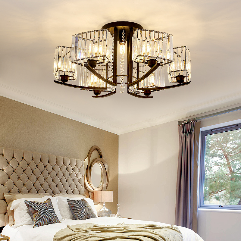 客厅灯美式水晶灯具组合闪电客全屋套餐简约现代水晶灯