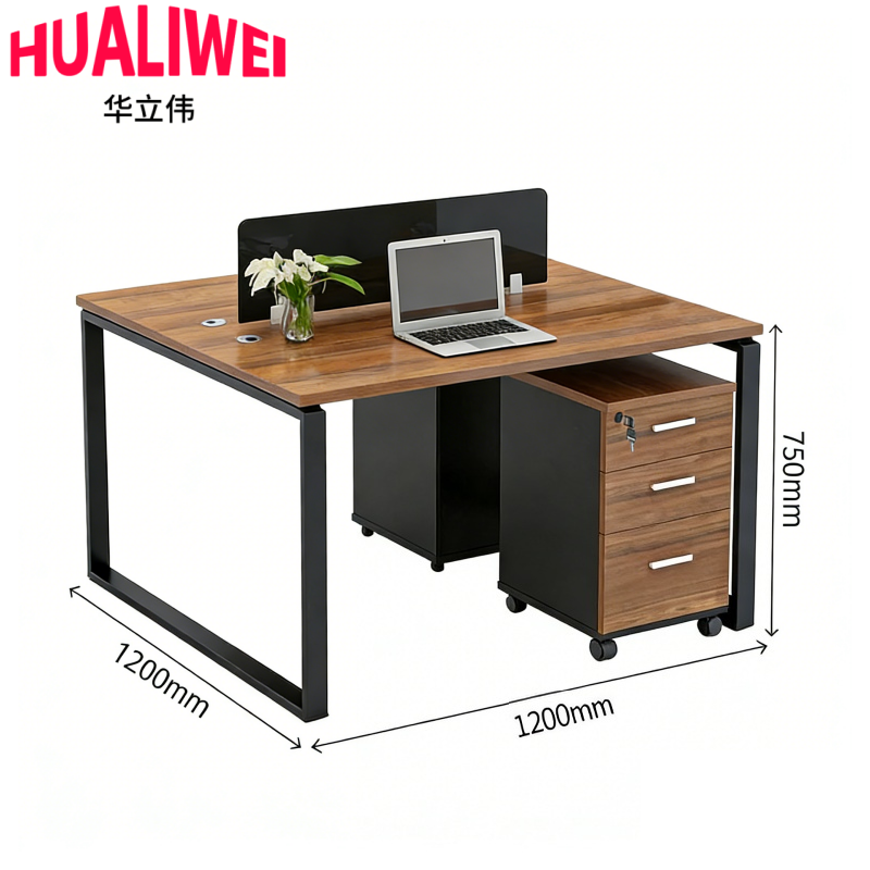 华立伟办公桌屏风工位高清大图