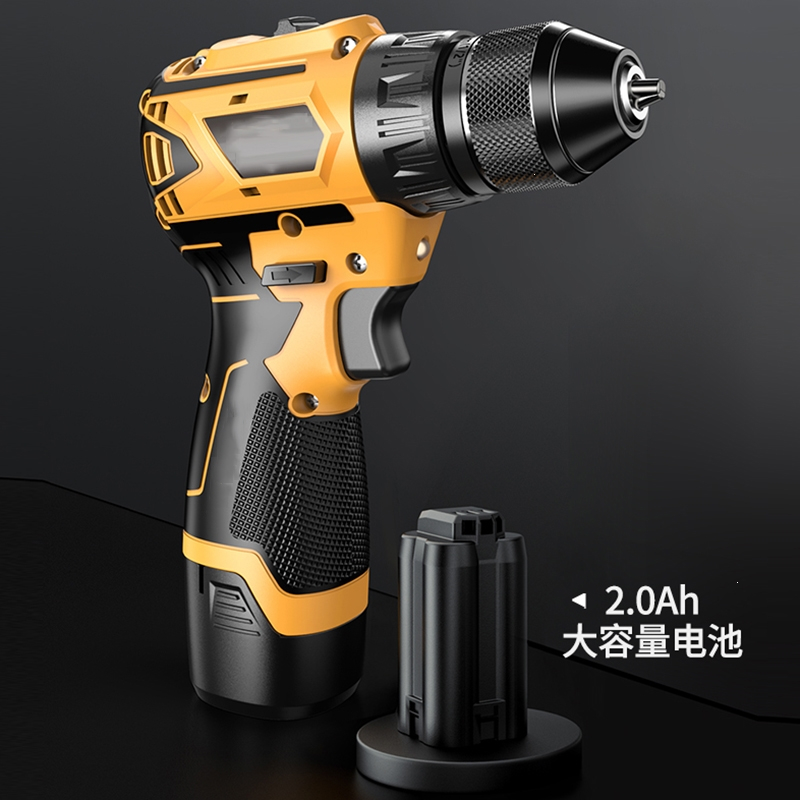 古达手电钻手枪钻电转电动工具冲击钻家用电动螺丝刀充电式无刷锂电钻