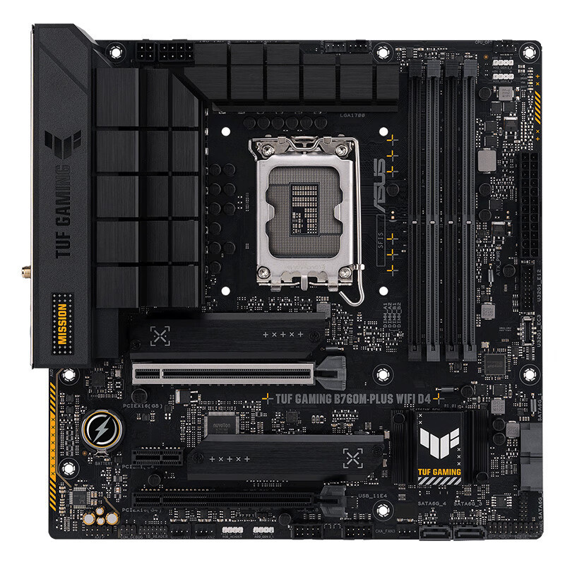 华硕(ASUS)TUF GAMING B760M-PLUS WIFI D4 +英特尔i7-13700K 主板套装