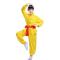 儿童武术表演服装中小学生太极装武术班练功服长短袖功夫演出服装 粉红色短袖 180定做