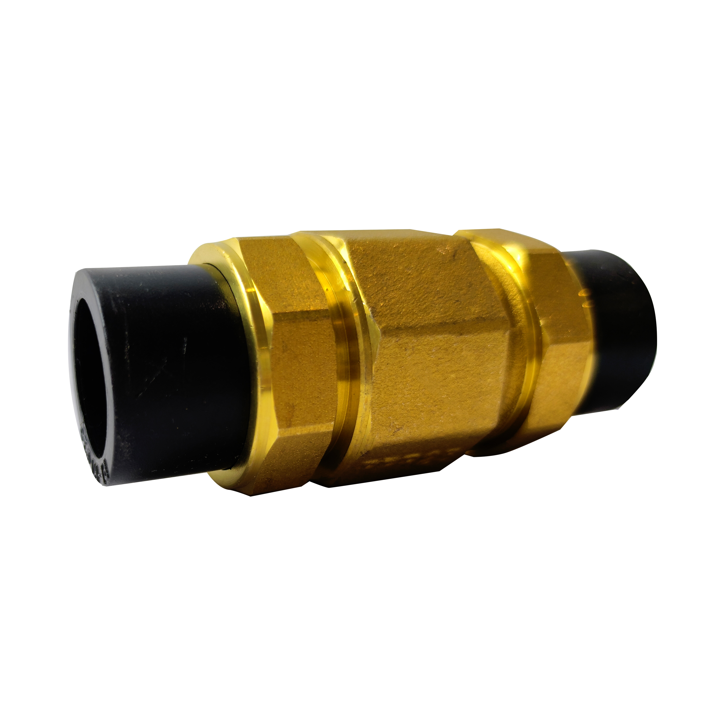 杉外山 PE热熔管件 铜立式止回阀 个高清大图