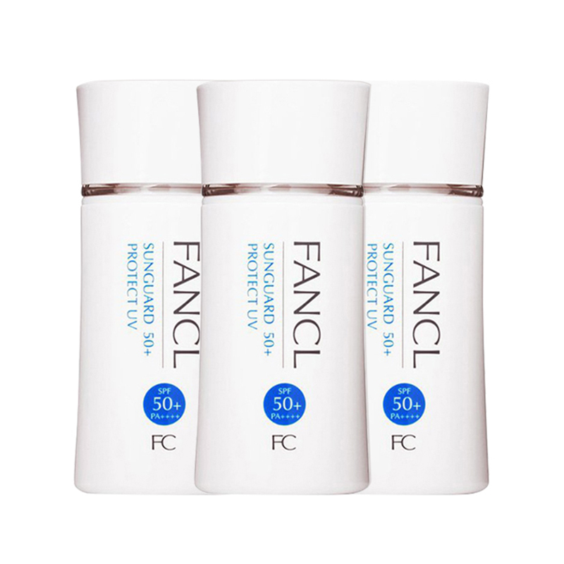 3瓶装 | fancl日本芳珂物理防晒霜60ml/瓶 spf50  pa     隔离乳防水