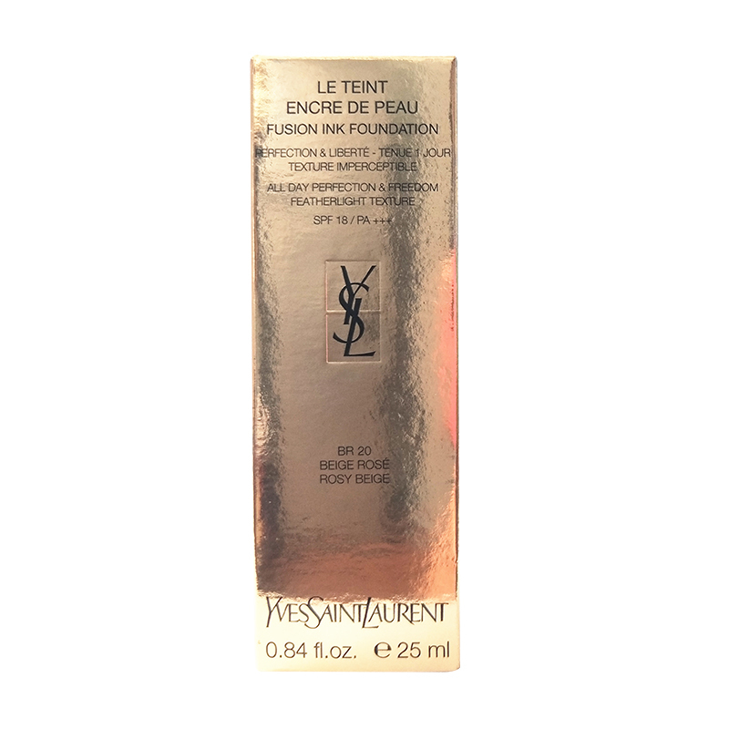 圣罗兰(YSL)明彩无瑕粉底液25ml BR20粉桃色 墨水粉底 持久 遮瑕