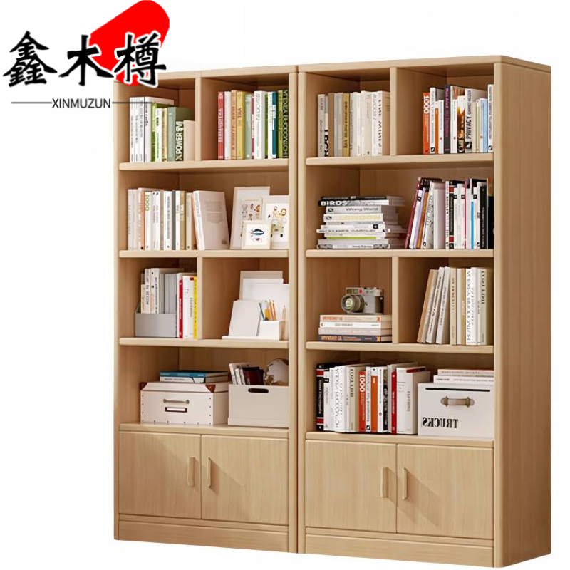 鑫木樽书柜木质台高清大图