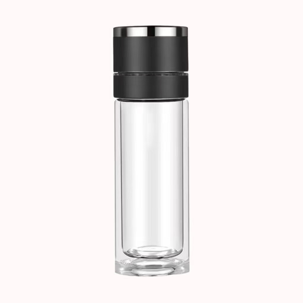 松道 新款车载速开一键分离双层玻璃杯 360ml(只)高清大图